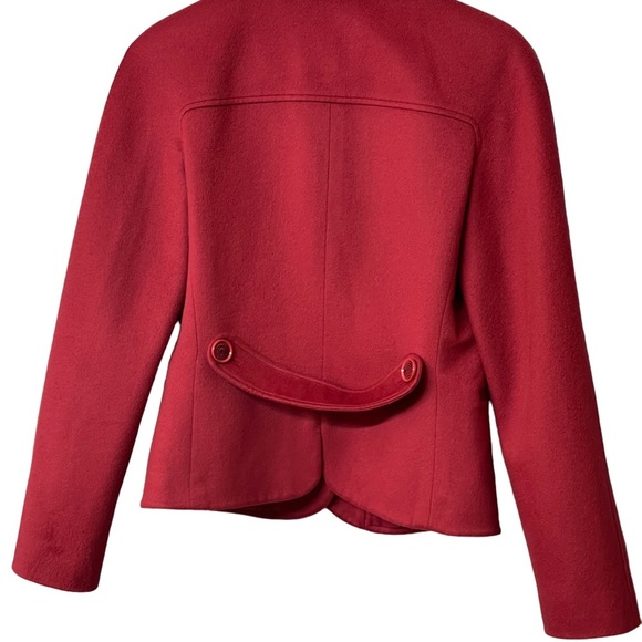 Giorgio Armani Jackets & Coats red blazer wool/ cashmere size EUR 38 (2) USA - Picture 9 of 16